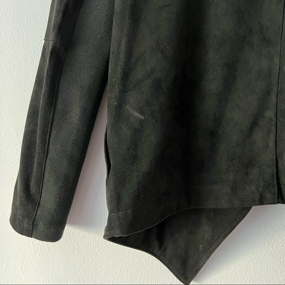 🍉 BB Dakota Wade Black Faux Suede Jacket XS - Picture 13 of 16